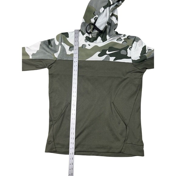 Nike Dri-FIT Hoodie Mens M Green Camo Fleece Pullover Comfy Warm Sports Hunting - Picture 9 of 9